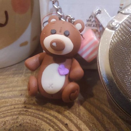 Infusore con decorazione fatta a mano Teddy bear