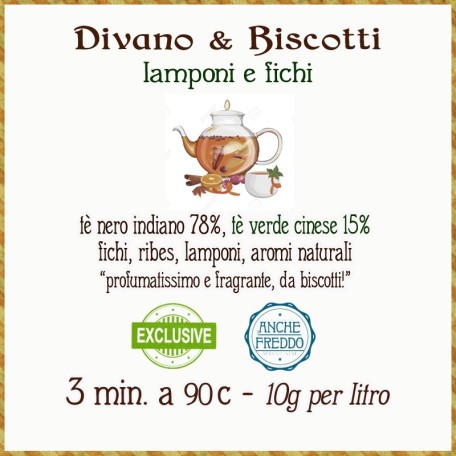 Divano e Biscotti - fichi e lamponi Conf. 75/150/250 g