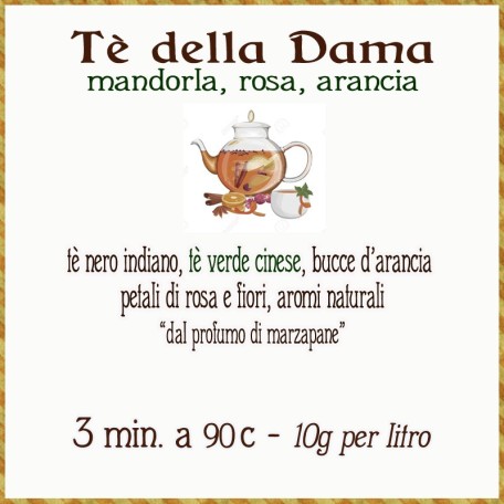 Tè della Dama - mandorla e rosa Conf. 75/150/250 g