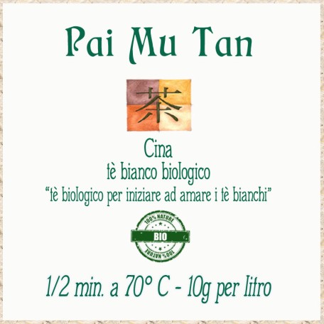 Pai Mu Tan (Bai Mu Dan) Biologico Conf. 50/100/150/250 g