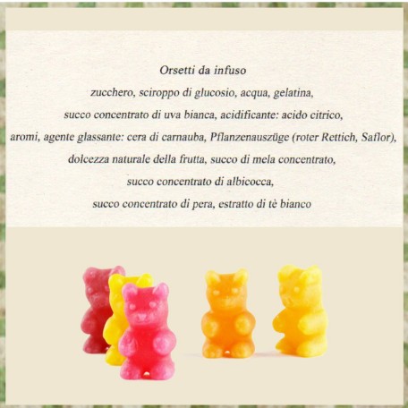 Orsetti da infuso al limone e zenzero