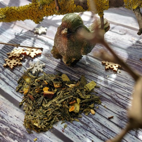 Green Winter con arancia, cannella e mandorla Conf. 75/150/250 g