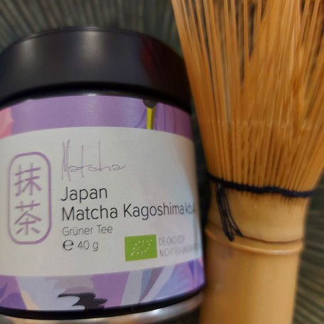 Matcha giapponese Kagoshima BIOLOGICO tin 40g