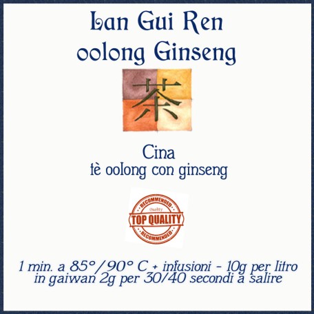 Lan Gui Ren - oolong Ginseng da 50grammi