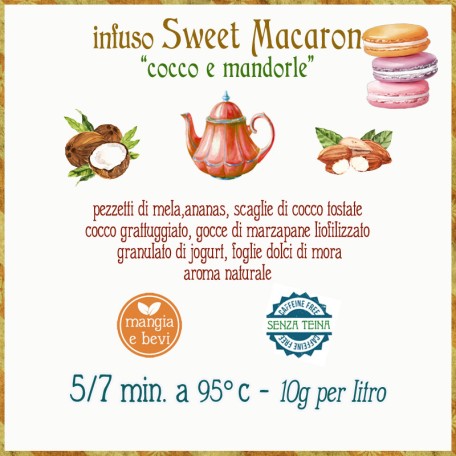 Sweet Macaron - cocco e mandorla Conf. 75/150/250 g