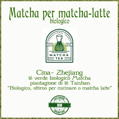 Matcha per Matcha Latte e per cucina 50g BIO