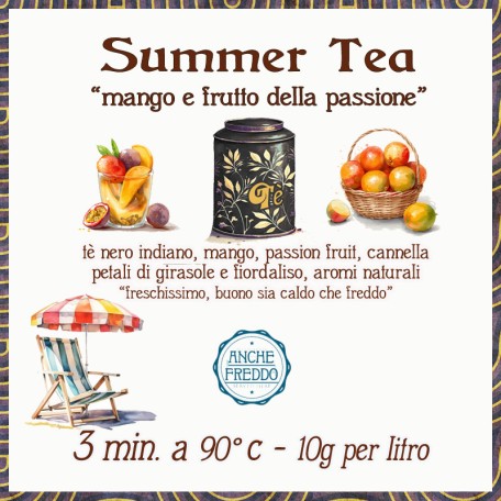 Summer Tea - mango e frutto della passione Conf. 75/150/250 g