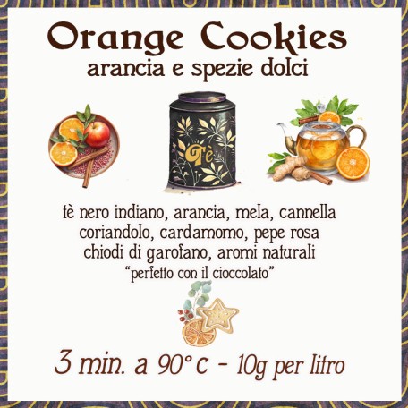 Orange Cookies - arancia e spezie dolci Conf. 75/150/250 g