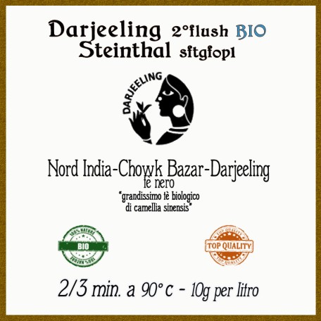 Darjeeling Steinthal Second Flush SFTGFOP1Biologico Conf. 75/150/250 g